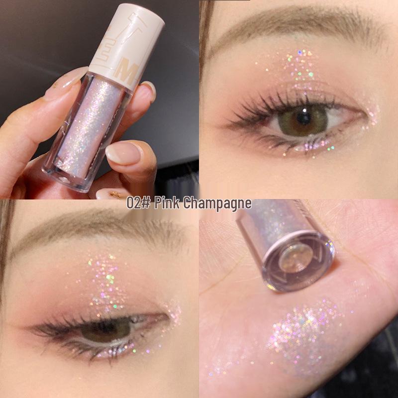 Sweet Mint Liquid Eyeshadow: Fine Shimmer Glitter, Pearlescent Highlighter for Aegyo-Sal, One-Drop Flash Explosion.