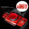10pcs Aluminum Alloy Car Console Multimedia Button Cover Trim For Mazda 3 - CX-30 -