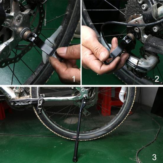 Acero al Carbono Liberación Rápida Caballete Lateral para Bicicleta de Montaña (MTB) y Carretera Accesorios para Bicicleta