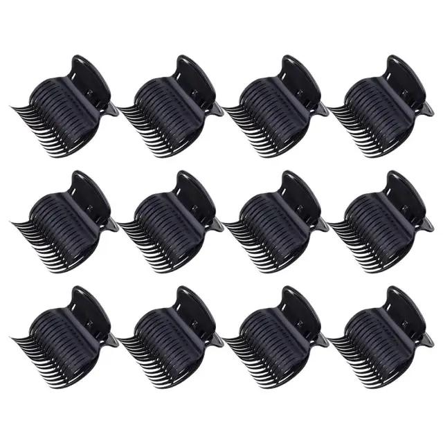 12pcs/lot Salon Hot Roller Barrette Curly Hold Hair Clips Prem Insulation Heatless Clips Hair Accessories DIY Styling Tools