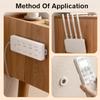 3/6/12Pcs Magnetic Remote Control Holder Wall Mount Adhesive Remote Control Holder Strong Hold TV Remote Holder For Home Office