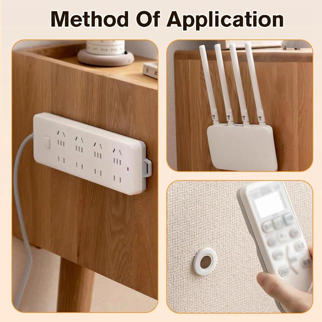 3/6/12Pcs Magnetic Remote Control Holder Wall Mount Adhesive Remote Control Holder Strong Hold TV Remote Holder For Home Office