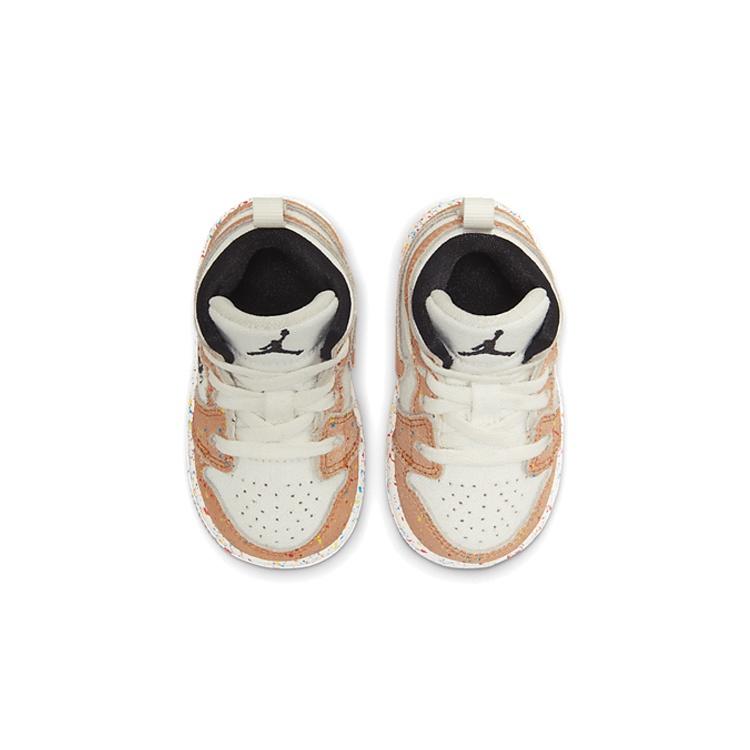 (TD) Air Jordan 1 Mid SE 'Brushstroke Paint Splatter' Baby DA8012-100