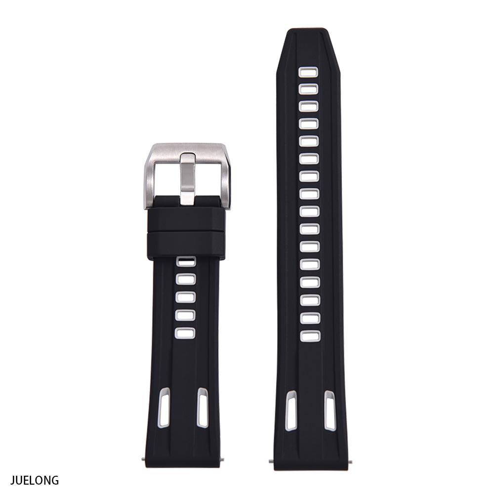 STAPELP Silikon-Uhrenarmband Hohe Dichte 20mm 22mm Gummi Zweifarbig Sport Wasserdicht Zweifarbiges Silikon-Uhrenarmband