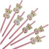 Teddy Bear Party Paper Straws For Cake Decor And Drink Presentation