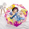 Disney Princess Aurora,Snow White,Cinderella Manual Opening and Closing Umbrella, 43-Rib Reinforced Folding Design, Lightweight