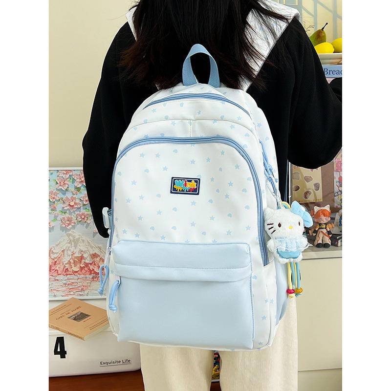 Schoolbag Wholesale High Value Japanese Niche Style Backpack Fresh and Sweet High-end Backpack Junior High School Students Lightweight Schoolbag