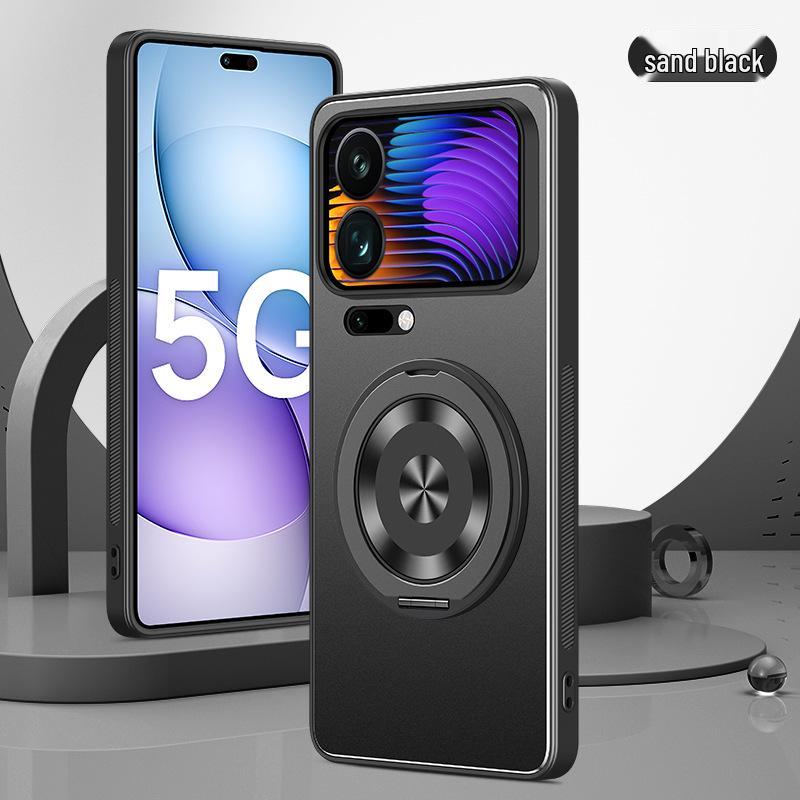 Xiaomi 17 Pro/Pro Max Frosted Stand Protective Case with Full Coverage, Anti-Fall Design for Men