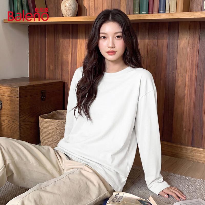 Baleno Women's Pure Cotton Loose Fit Long-Sleeve T-Shirt