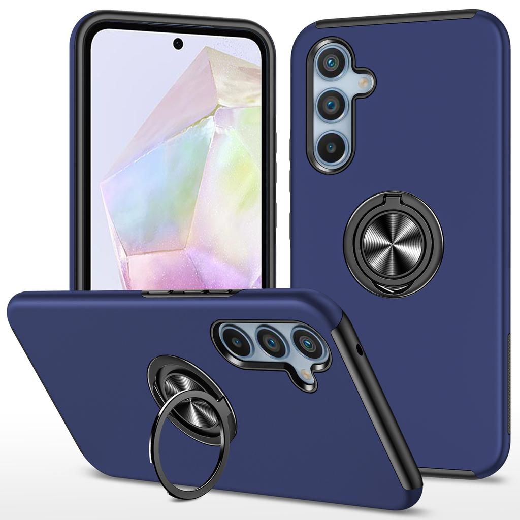 For Samsung Galaxy A35 5G Protective Case Kickstand PC+TPU Phone Cover