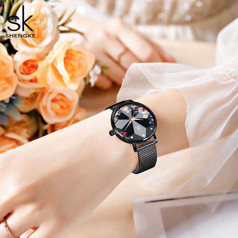 SK Women's High-End Waterproof Quartz Personality Wristwatch 0157