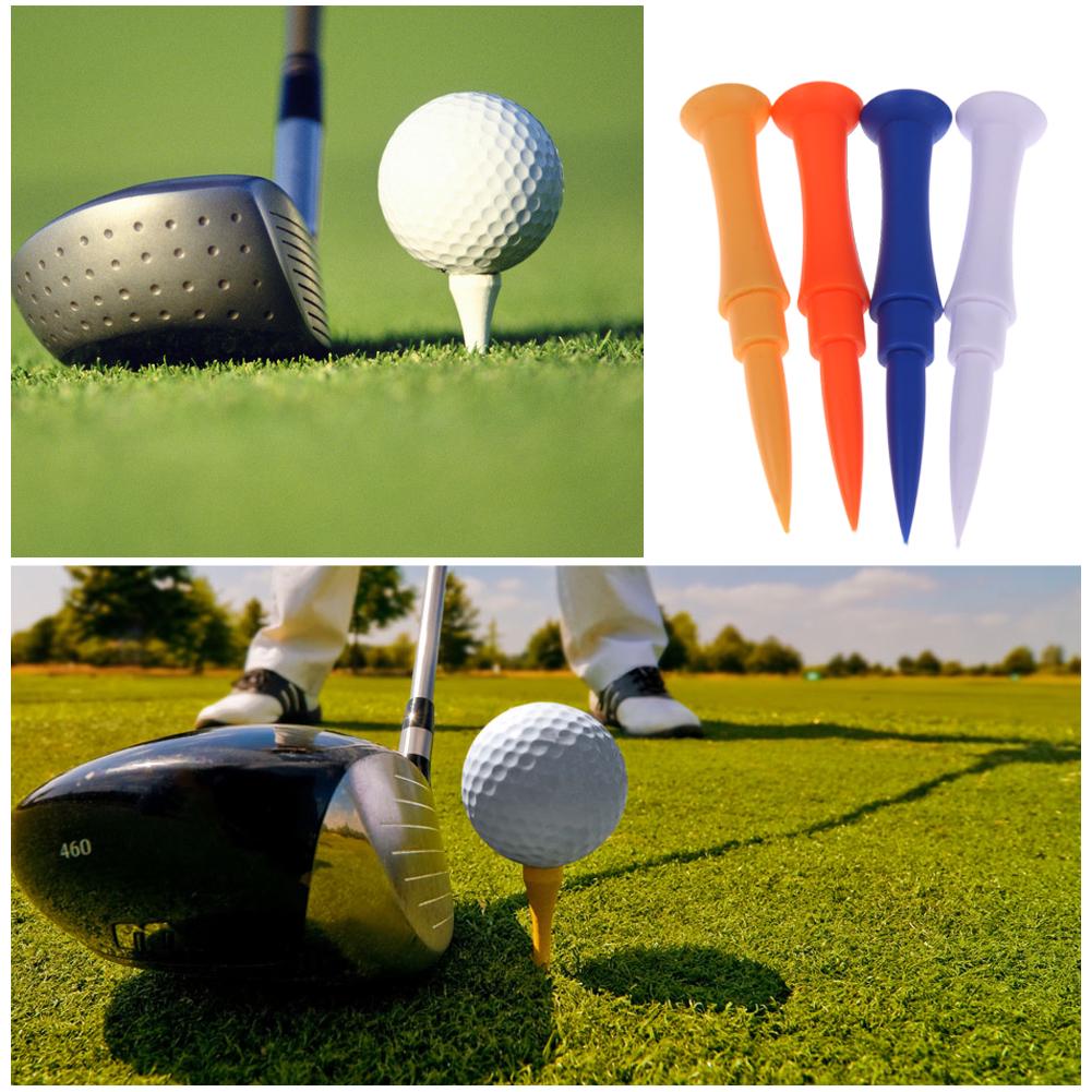 50Pcs Plastic Golf Tees Golf Ball Nails Tees 3 Section Golf Training Ball Tee Golf Ball Holder Tees Golf Accessories