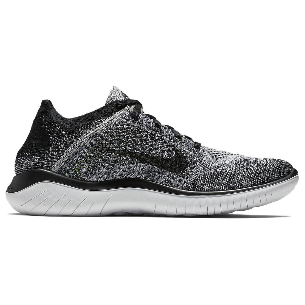 New Nike Free Rn Flyknit 2018 Black White Ombre 942838-101