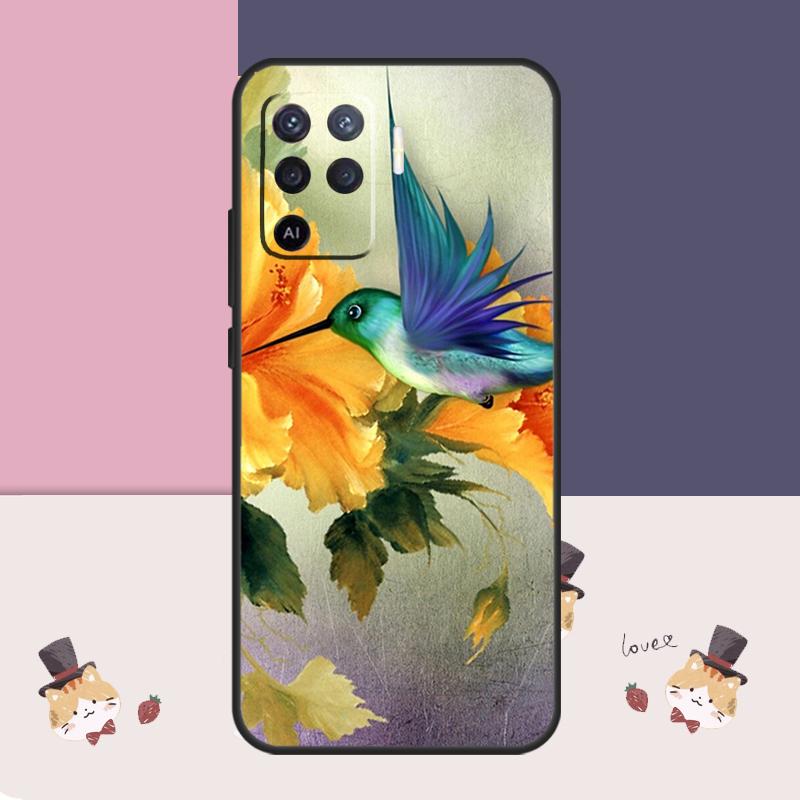 Hummingbird Case For Oppo A77 A17 A57 A40 A78 A54 A74 A94 A76 A16 A96 A18 A60 A80 A38 A58 A98 A15 A5 Pro