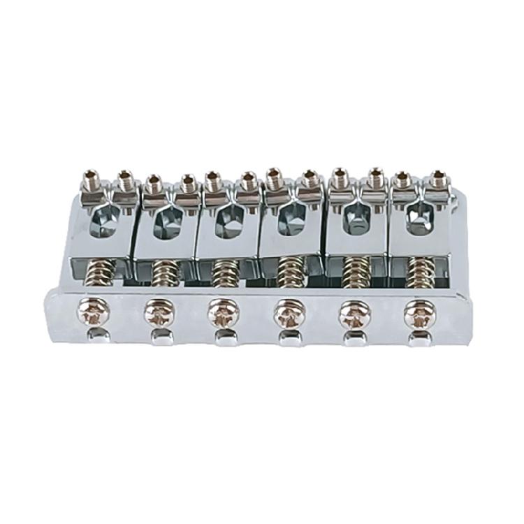 6 String Guitar Bridge Roller Tailpiece Hardtail Cigar Box with Mounting Screws