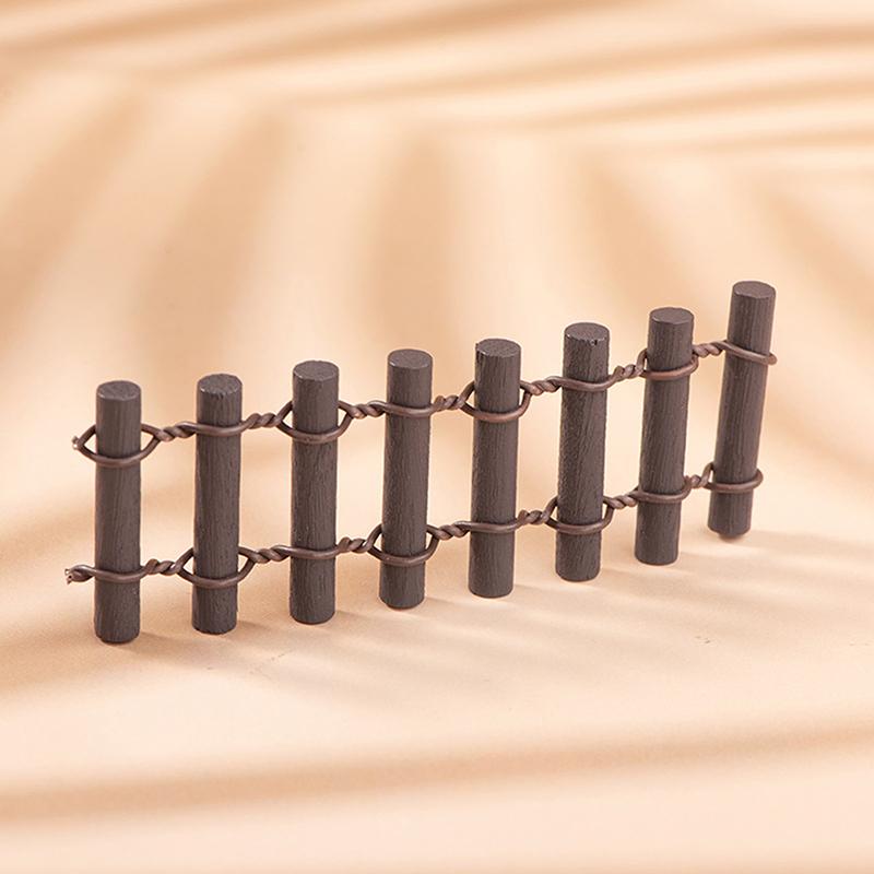 

Микроландшафт Деревянный забор Домашние аксессуары Маленький забор Деревянные поделки Сад Миниатюра Домашний декор