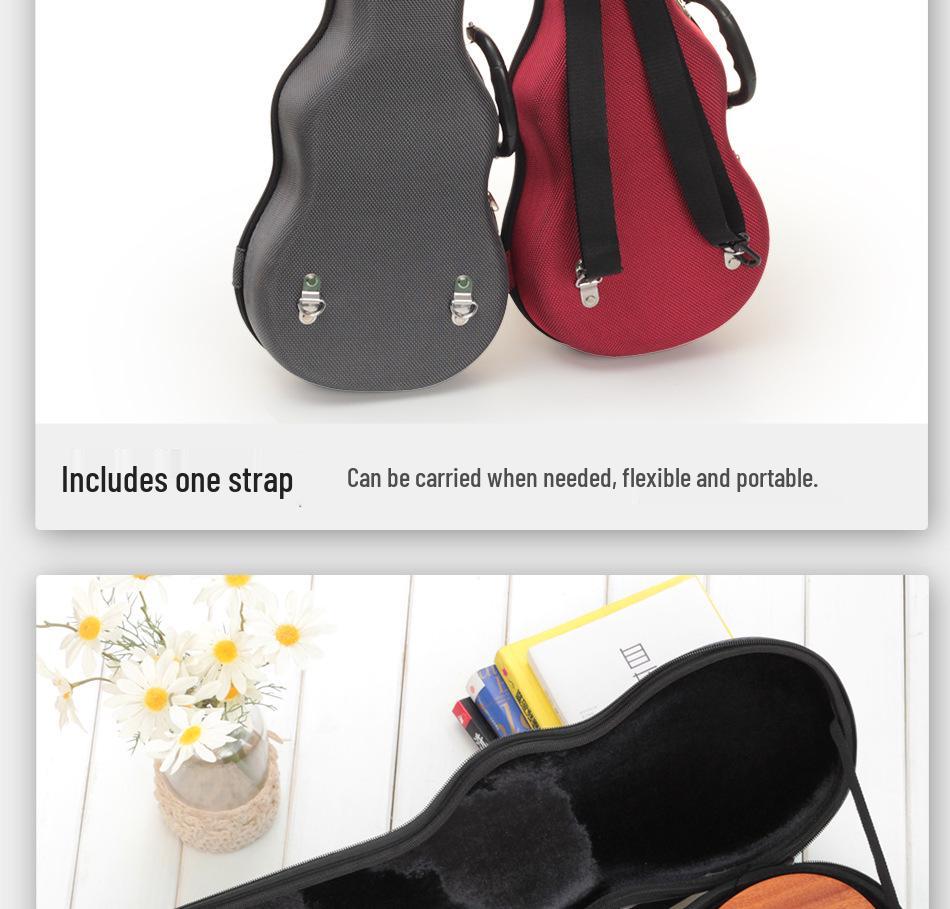 21", 23", 26" Reinforced Ukulele Case - Double Shoulder Backpack