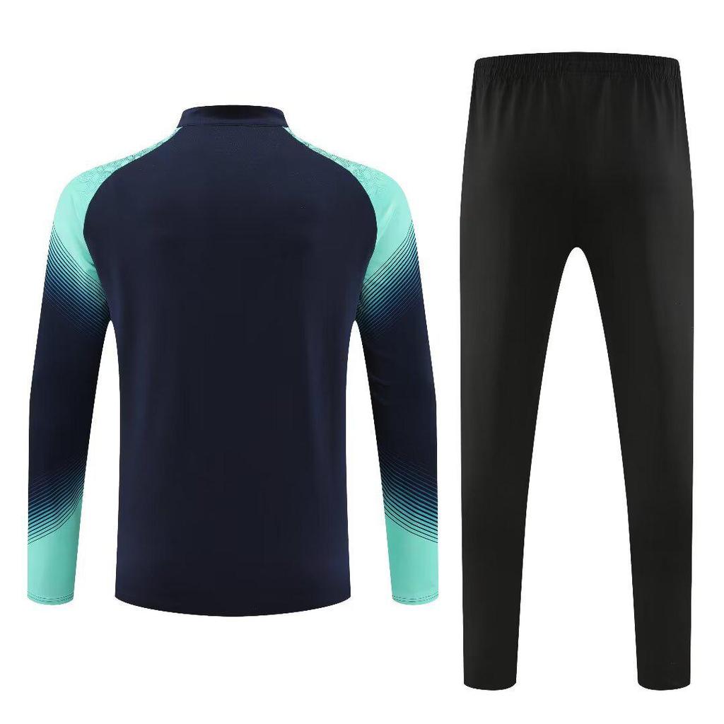 Unisex Autumn-Winter Football Training Half-Zip Jacket & Jersey Set