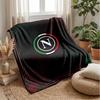 Coperta in Pile di Flanella Morbida Napoli FC Leggera Accogliente Calda Coperta da Lancio per Divano Letto Decorazione per la Casa