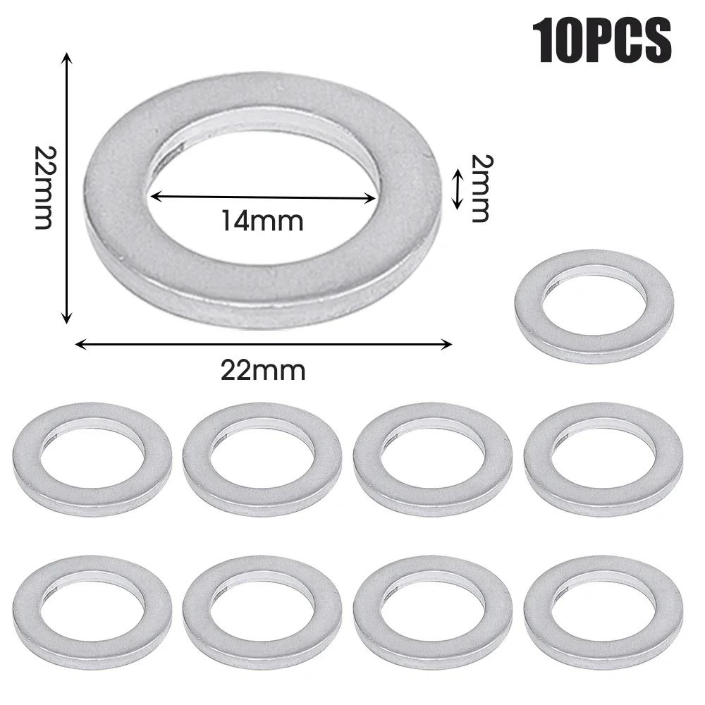 14 mm I.D. Aluminium Oil Drain Plug Crush Washers Sealing Gasket for Honda Accord Civic CR-V CR-Z Fit 9410914000 94109-14000