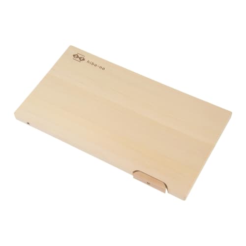 Umezawa Woodcraft Co., Ltd. Aomori Hiba Cutting Board with Stand, 36 x 20 x 1.5 cm