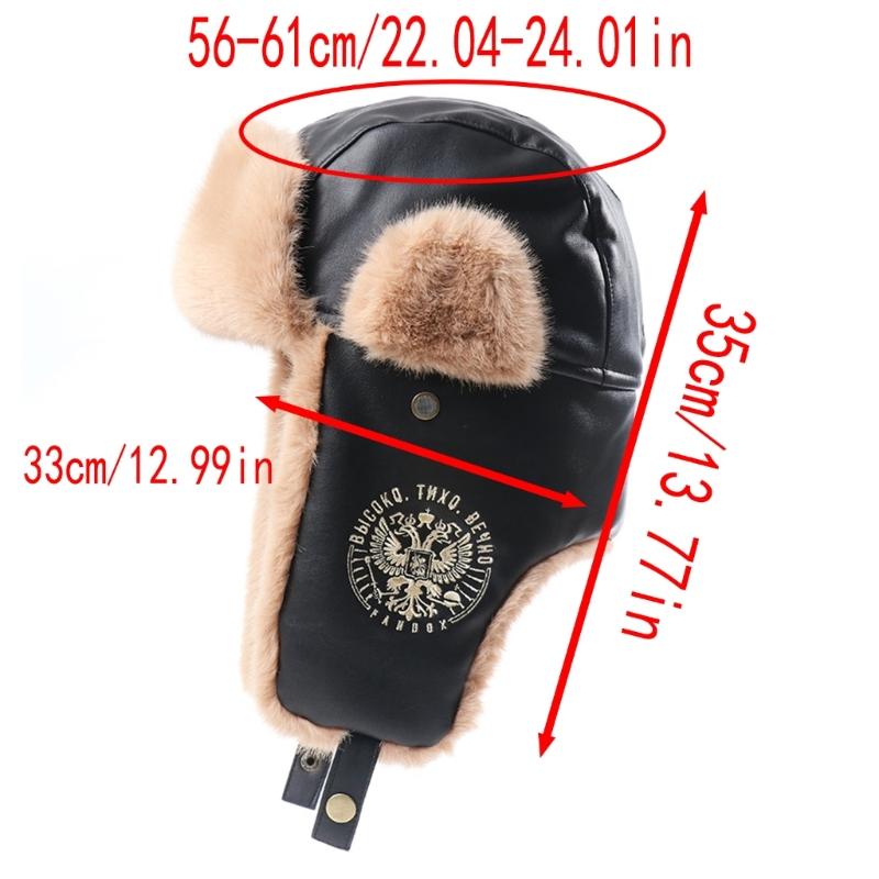 Warme gefütterte Winter-Trapper-Mütze Outdoor-Kaltwetter-Mütze Modische Damenmütze für Damen und Herren