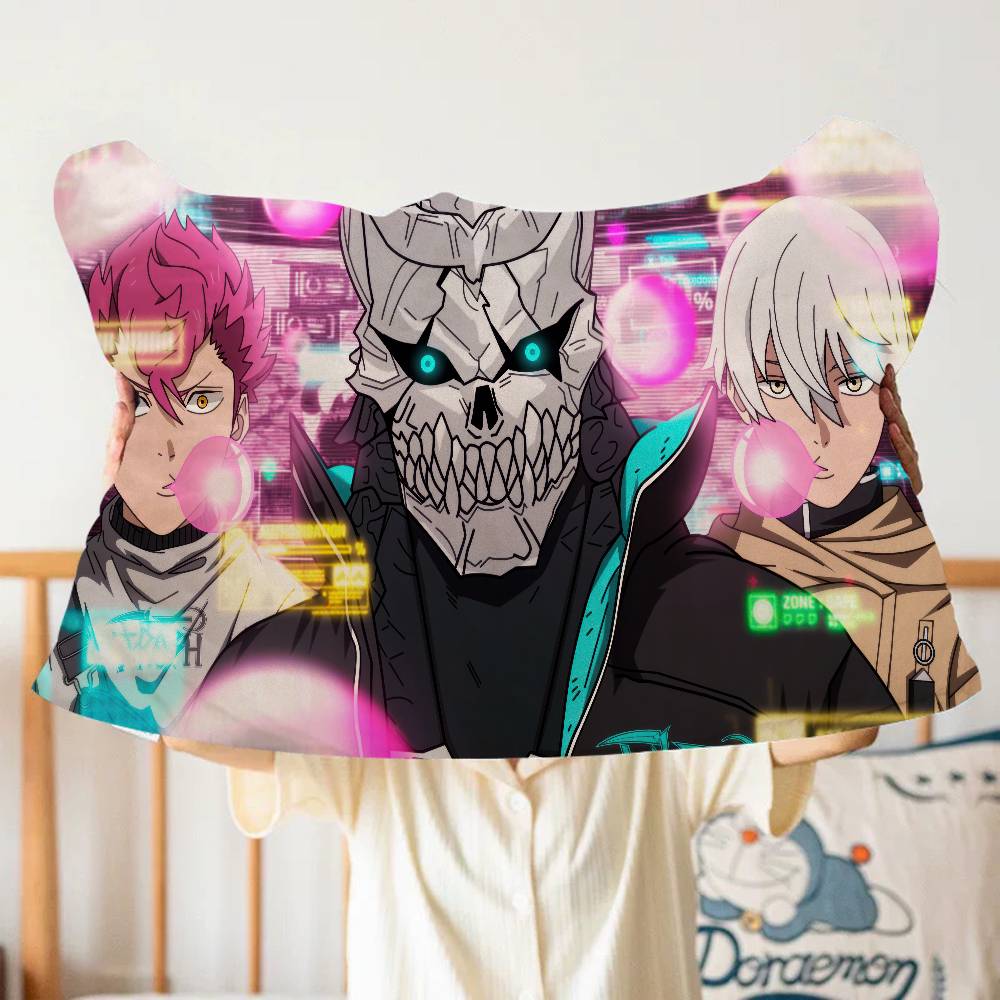 Animation K-Kaiju No.8 Quick-Drying Polyester Pillowcase, Non-Slip, With a Secure Design New Style Anti-Scalp Oil Tie.