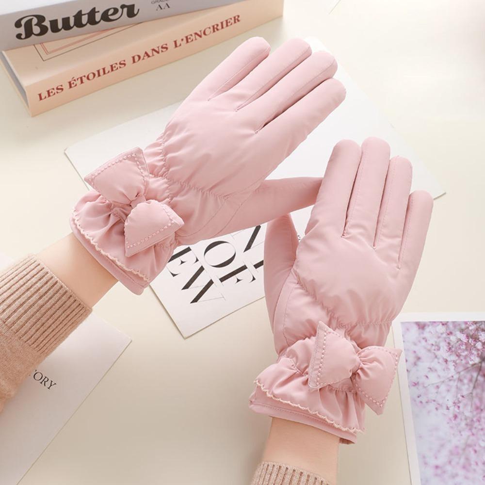 

Warm Winter Gloves Full Finger Skiing Gloves New Touch Screen Gloves Unisex рожевий