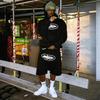 Alcatraz Ship Black Print Hip Hop Hoodie & Seven-Color Sweatpants Set