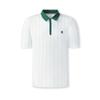 Fila Tennis Fashion Minimalist Striped Casual Sports Tennis Versatile Comfortable Knitted Short Sleeve Polo Shirt Men Tops A11M533139F-ZA