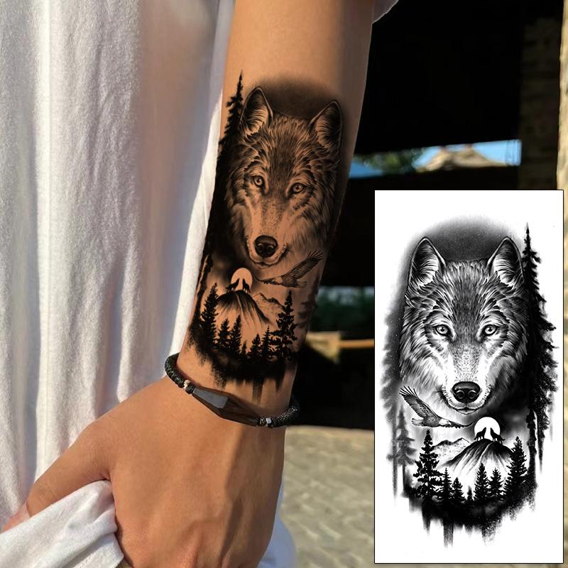 Enkla Blomtatueringar Djurtatueringar Svarta Tatueringar Vattentäta Tatueringar Tatuering