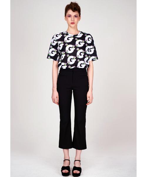 Greedius Graphic Shorts Sleeve Top L