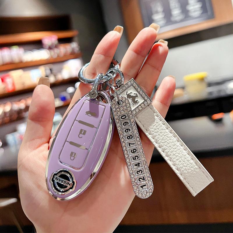 Suitable for Nissan Qijun Key Set All-inclusive Tule Car Buckle Loulan Teana Bluebird Xuanyi High-end Protective Buckle Case