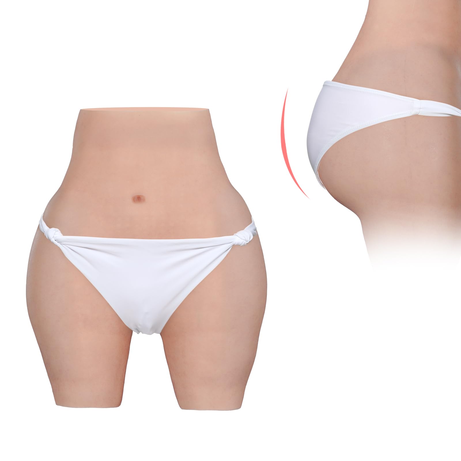 

Силиконовые большие, которые становятся одним размером, легко надевать и снимать, для реального проникновения [BINIMOKOO] брюки, длиной 3/4, с эффектом подтяжки бедер, для кроссдрессинга, косплея,