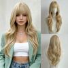 Big Wavy Wine Red Synthetic Wig - Halloween Party Cosplay Role-Playing Wig - Daily Wig - Heat-Resistant Hairpiece
