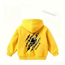 Autumn/Winter Children's Fun Tiger Pattern Hooded Sweatshirt - Cute Korean-style Trendy Print - Boys' Girls' Pullover Sweatshirt