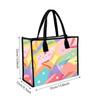 Colorful Geometric Star Pattern Tote Bag Fashion Casual Large Capacity Daily Handbag for Women Shopping Travel
