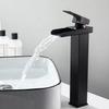Bathroom Basin Faucet Waterfall Bathroom Mixer Tap Stainless Steel Sink Faucet Single Handle Deck Mounted Toilet Countertop Tap