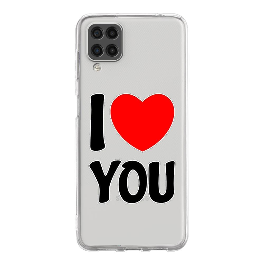 Phone Case For Samsung A13 A33 A35 A55 A73 A53 A23 A51 A71 A21S A12 A31 A41 A05s A03S A15 A25 A32 5G Cover I Love you Pink Heart