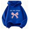 Let Me Sleep Bow Design Hoodie Kids Children's Sweatshirt Hoody for Boys Girls Autumn Winter Casual Hoodies