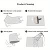 1Pcs Peacock Feather Design Pattern Durable Polyester Semi Circle Welcome Doormat Non-Slip for Outdoor Patio Porch Kitchen Bathroom Entryway Floor Mat