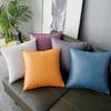 Luxury Retro Faux Leather Pillow Cover with Lychee Pattern - Soft Headboard, Office Cushion, Sofa Throw.