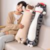 Cat Cartoon Fluffy Body Pillow In Eyecatching Black Colors For Home Accents