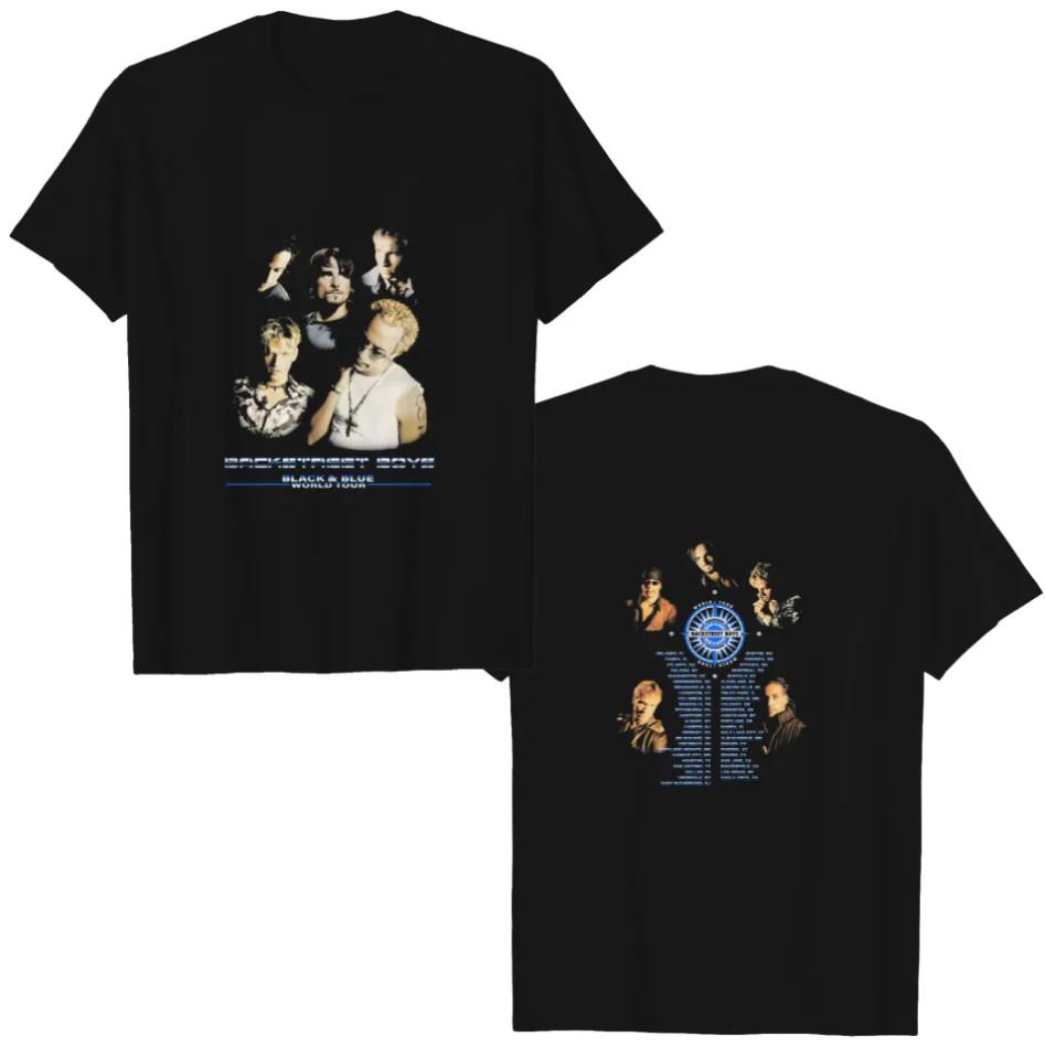 Vintage Backstreet Boys 2001 Black Blue World Tour T-shirt size S-5XL XXXL