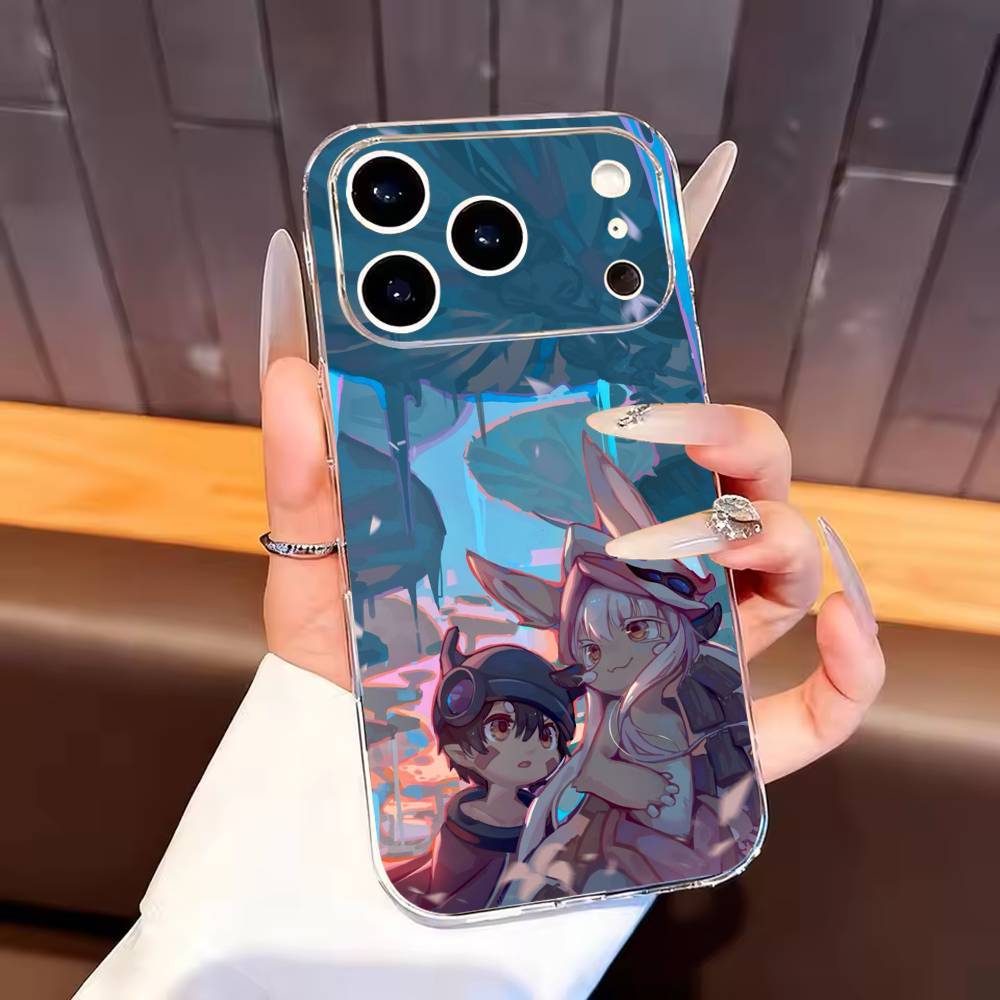 M-Made in Abyss Phone Case For iPhone17,16,15,14,13,12,11 Plus,Pro Max Soft Transparent Cover