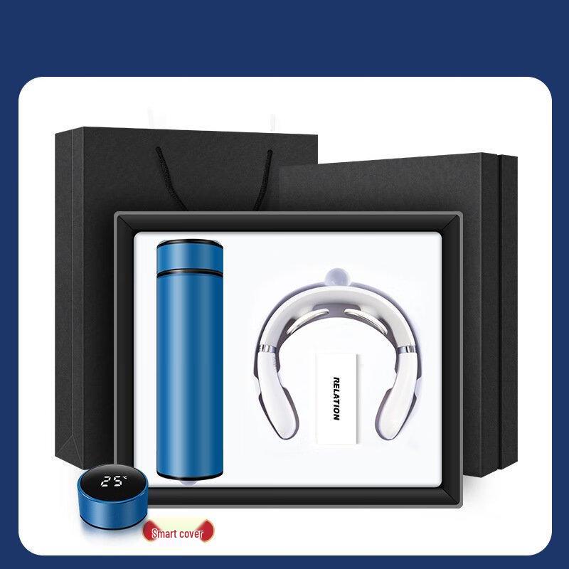 Shangqi Neck Massager & Temperature Cup Gift Set