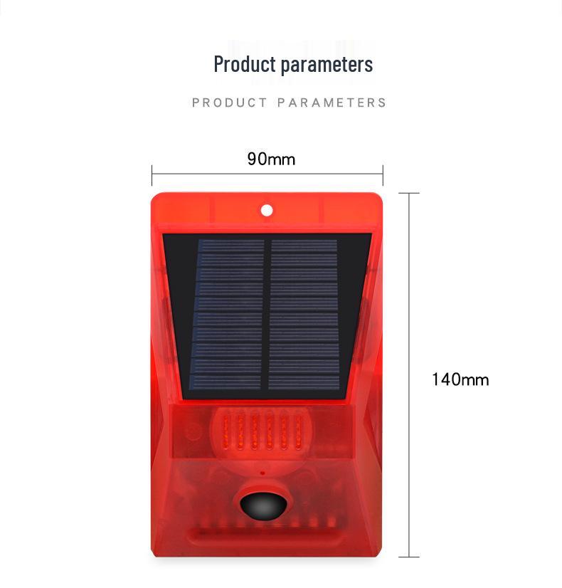 Solar-Powered Remote Control Alarm with Motion Sensor and Animal Repellent