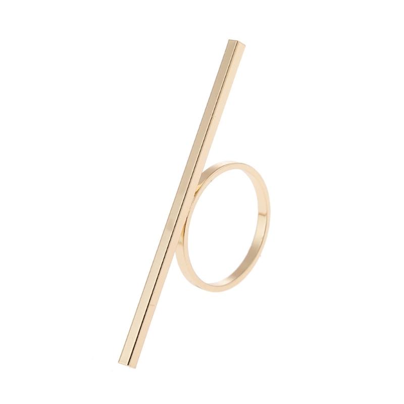 

Gold/Silver Color Rings for Women Men Fashion Copper Long Bar Ring Women Party Rings Simple Jewelry Birthday Gift