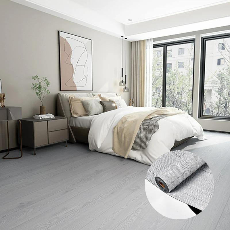 3M/10M Wood Grain Floor Stickers Anti-solid Wood Moisture-proof Waterproof Home Decoration Cabinet Renovation Home Wallpaper