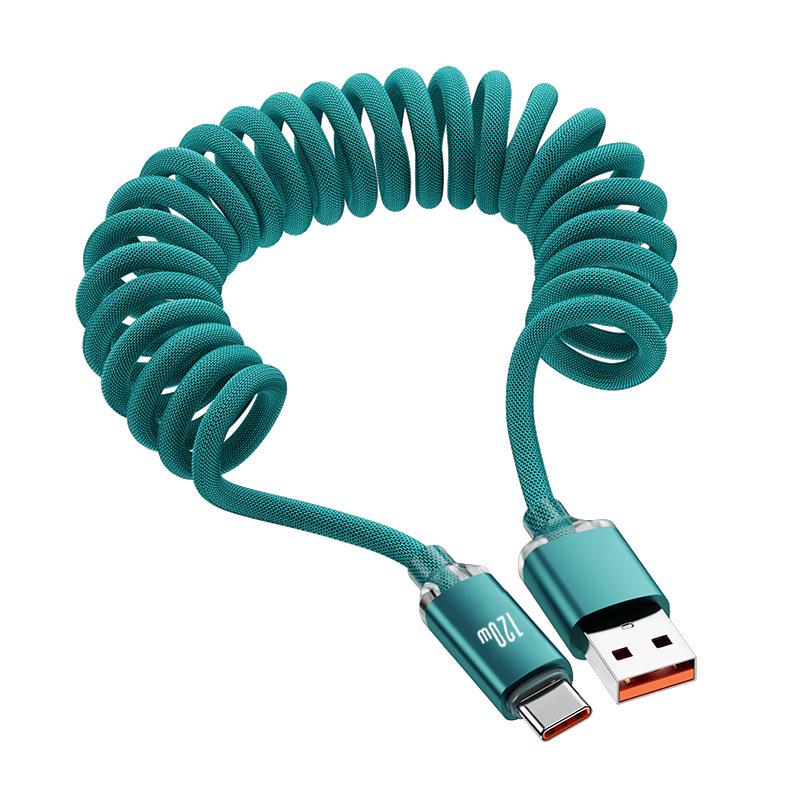 Crystal Shine 120W Super Flash Type-C Cable for Huawei, Vivo, Oppo Car Chargers